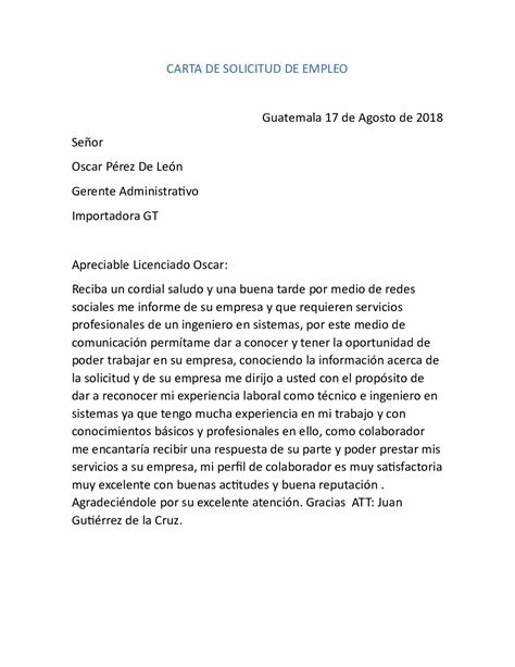 Carta De Trabajo Solicitud U Soalan Images