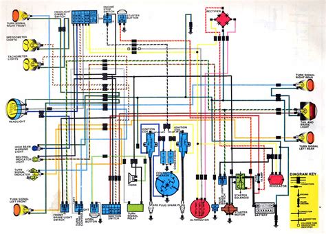 The electrical wiring color codes followed in different parts of the world depending on the standards they adopt. CB350 K4 Color electrical Diagram