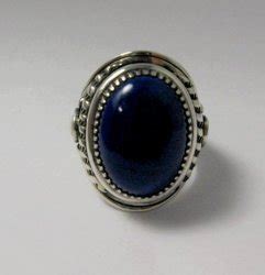 Native American Navajo Lapis Lazuli Sterling Ring Sz By Derrick
