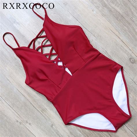 Buy Rxrxcoco 2017 Newest One Piece Swimsuit Set Sexy