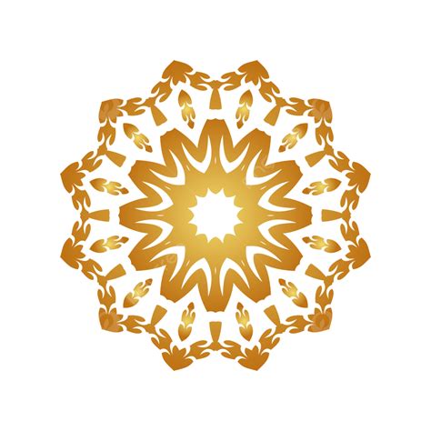 Patrón De Mandala Tailandés De Lujo Dorado Png Png Lujo Tailandés Antecedentes Png Y Vector