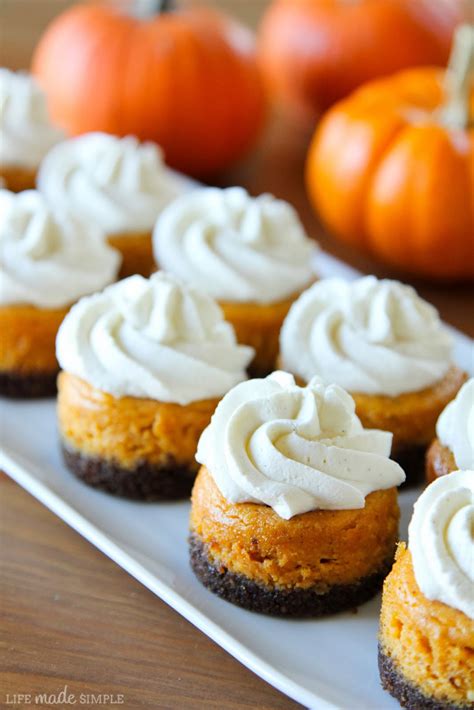 Mini Pumpkin Cheesecakes With Gingersnap Crusts Life Made Simple