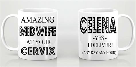 Amazing Midwife Mug Personalised Thank You At Your Cervix T Present Ebay