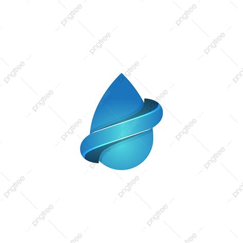 Gambar Tetes Minyak Air Dan Desain Logo Infinity Terisolasi Logo