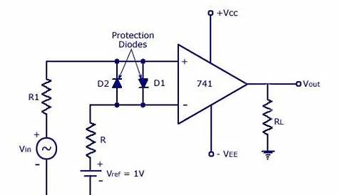 op amp ic 741 circuit diagram