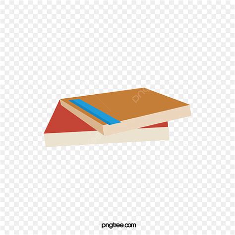 Books And Stationery Vector Hd PNG Images Orange Cartoon Books Color
