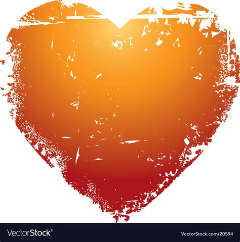 Grunge Valentines Heart Royalty Free Vector Image