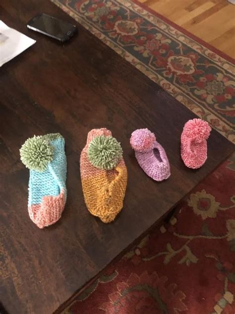 Pin On Knitted Ladies Slippers