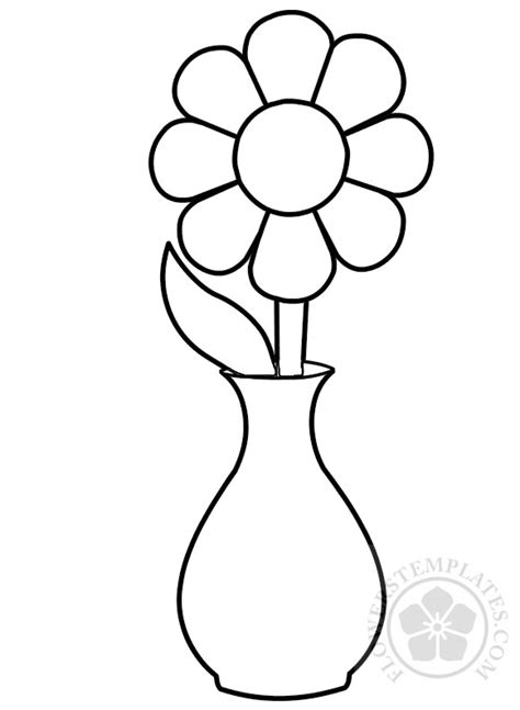 Tags a rose vase coloring page rose. flower-inside-vase - Flowers Templates