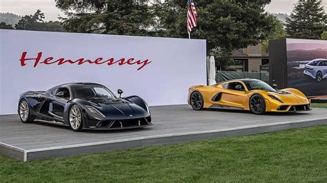 Hennessey Venom F5 Arrives In Monterey With Striking Mojave Gold Paint