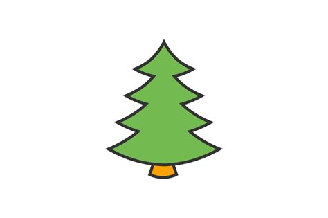 Download free christmas tree png images. Christmas tree flat line icon ~ Icons ~ Creative Market
