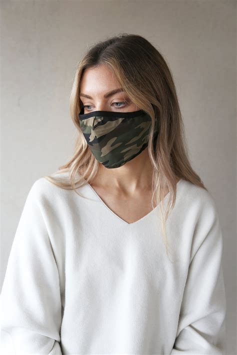 Breathe And Protect Face Mask Green Camo Cocaranti