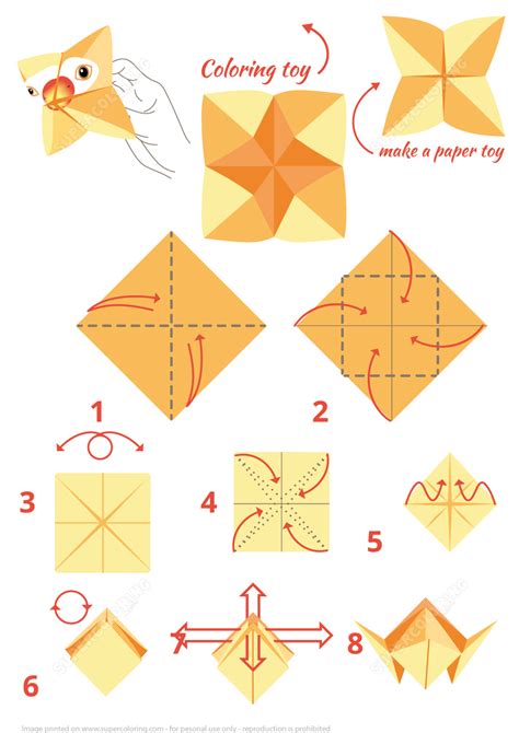 Origami Parrot Instructions Free Printable Papercraft Templates