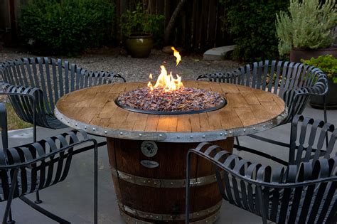 Diy Wine Barrel Fire Pit Table Diy Vgw