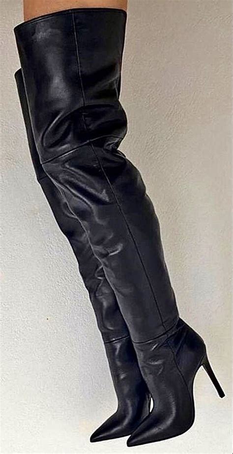 Thigh High Stiletto Boots Knee High Heels High Heel Boots Over The