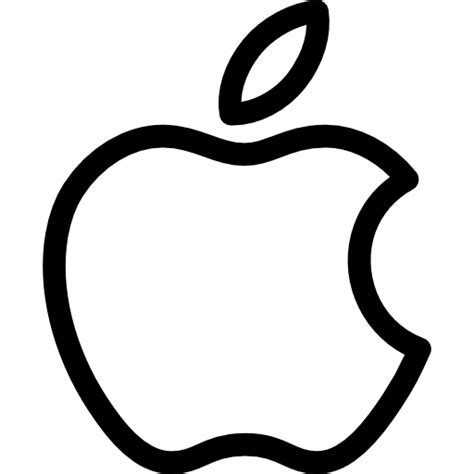 apple logo free icon
