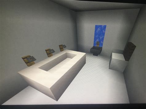 A Bathroom Design I Came Up With Feel Free To Use R Minecraft