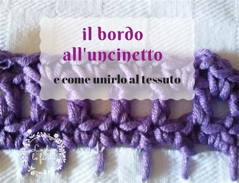 Almeno per ottantamila franchi della somma, blanche aveva fatto degli acquisti per se, e noi non. Come fare un bordo all'uncinetto su stoffa | Uncinetto ...