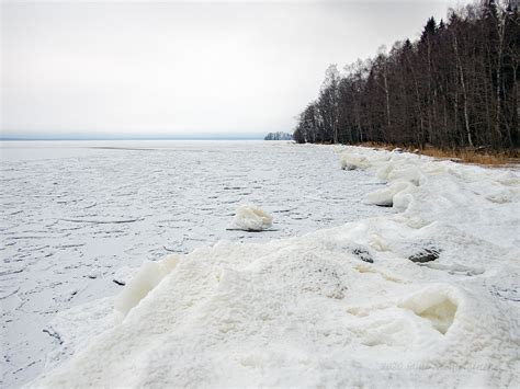 Joensuu Finland Frozen Lake Pyhäselkä In Joensuu Finlan Sami