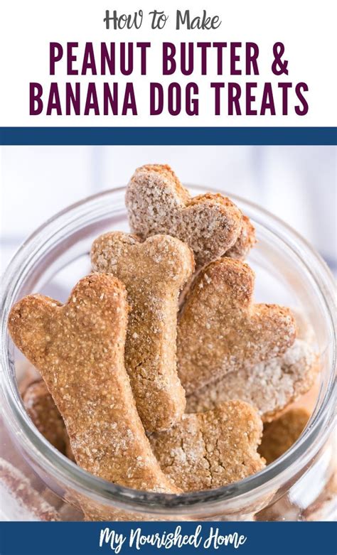 Banana And Peanut Butter Dog Treats Recipe Dog Biscuit Recipes