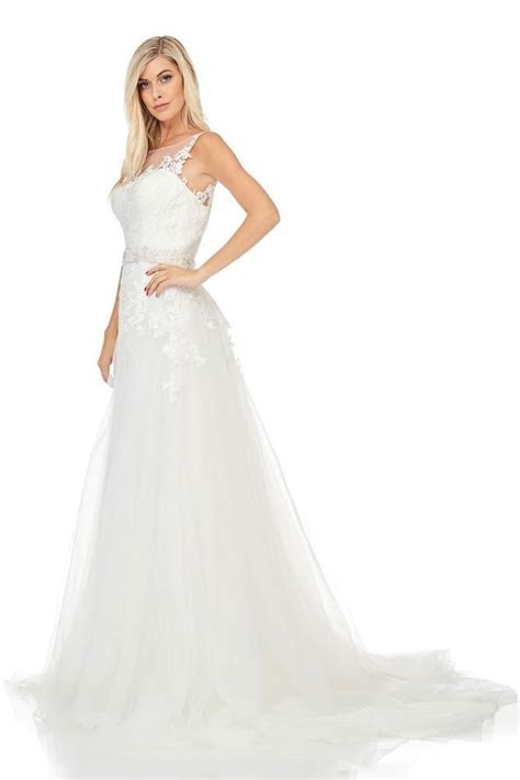 Designer Off White Wedding Dress Bridal Gown With Detachable Train