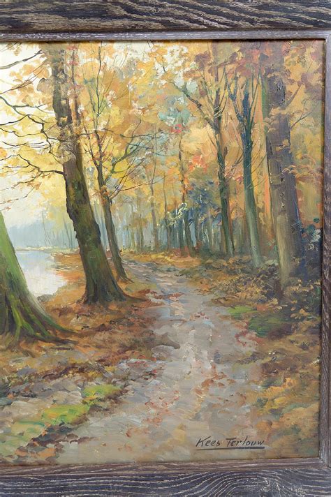 Autumn Landscape Impressionist Painting By Kees Terlouw France Circa