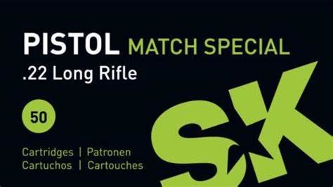 sk pistol match special rimfire ammunition 22lr