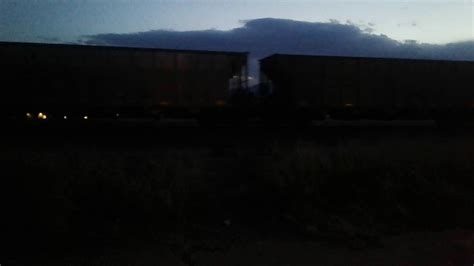 Bnsf Coal Train At Night Youtube