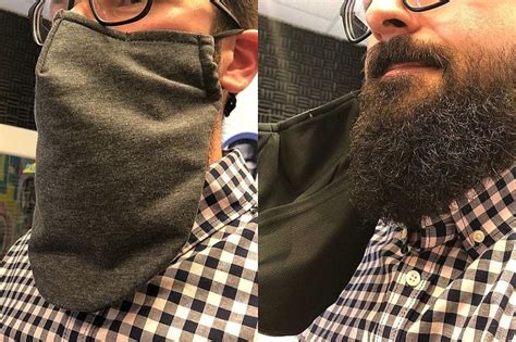 Short To Medium Beard Mask For Men Washable Beard Mask For Etsy