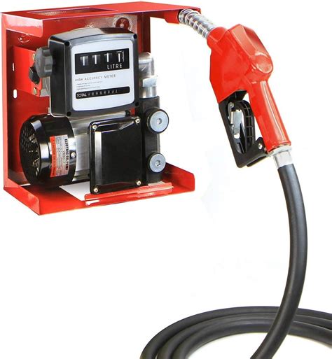 Stark 110v Electric Diesel Oil Fuel Transfer Pump Wmeter