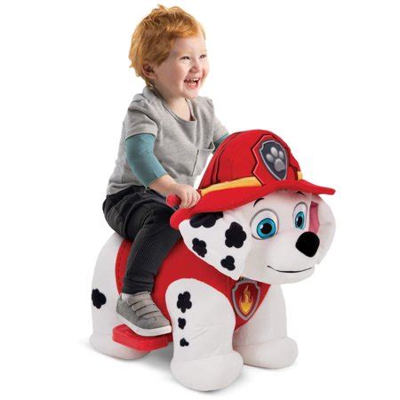 This set of power wheels features working lights on the handlebar just like a real. Nick Jr. PAW Patrol Chase 6V Plush Electric Ride-On Toy ...