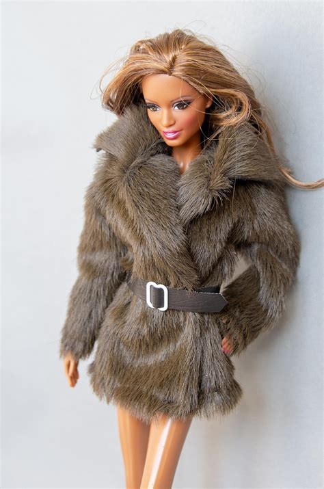 barbie clothes barbie winter coat barbie jacket barbie etsy