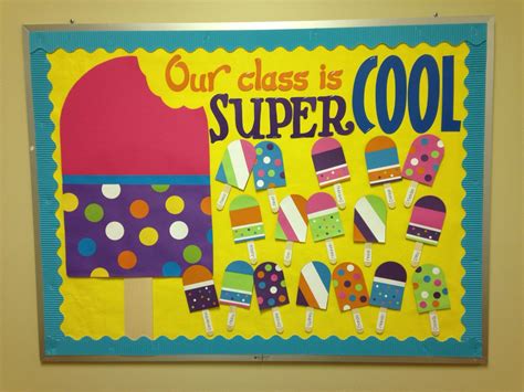 Popsicle Bulletin Board Preschool Daycare Boards Summer