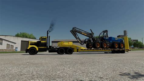 Fs22 Low Loader Galtrailer V10 Fs 22 Tractors Mod Download