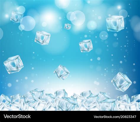 Ice Cube Abstract Background Royalty Free Vector Image