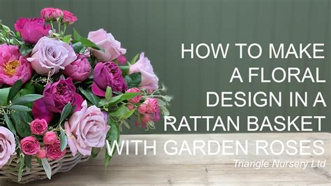 How To Make A Basket Flower Arrangement Youtube