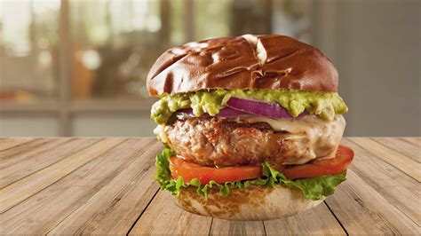 Tops Friendly Markets Recipe Guacamole Turkey Burger On Pretzel Bun
