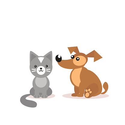 New content will be added above the current area of focus upon selection. Cat And Dog Two Friends Pets Veterinary Clinic Cartoon ...