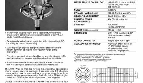 audio-technica shotgun atr6550 manual