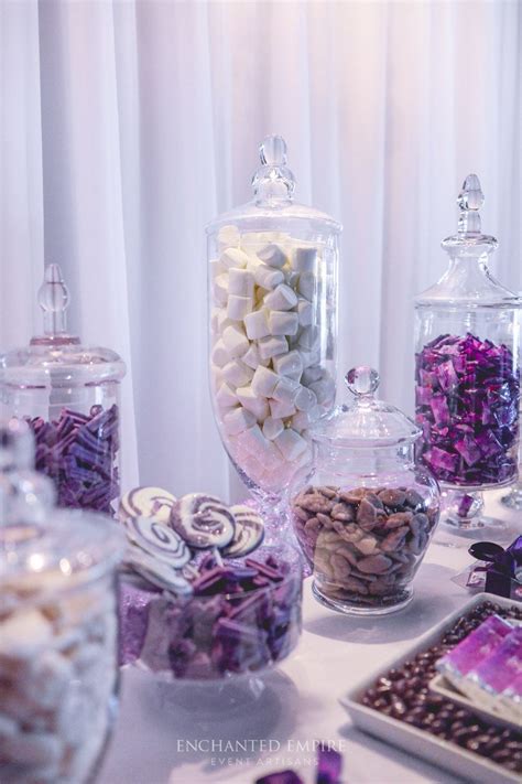 Purple Chandelier Wedding Candy Bar Enchanted Empire Brisbane