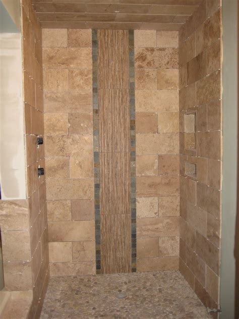 Ceramic tile makes an ideal bathroom wall material given its durability, and when the installation is waterproofed in and installed properly, it will last a if you are working with an entire bathroom where you are running tile in the shower, up the face of the tub platform, on top of a platform, up walls as. 27 nice ideas and pictures of natural stone bathroom wall ...