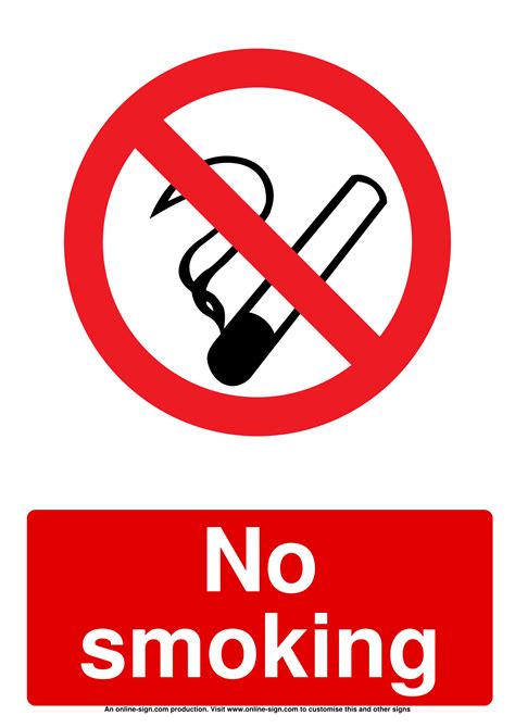 Printable No Smoking Signs Free Printable Word Searches