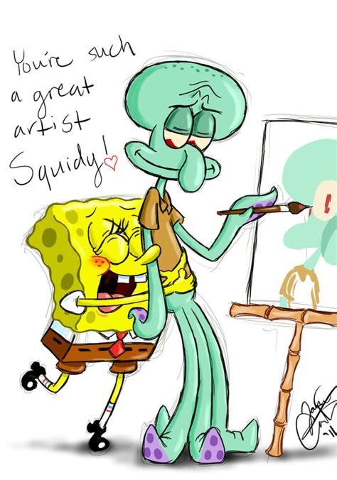 Spongebob And Squidward Fan Art