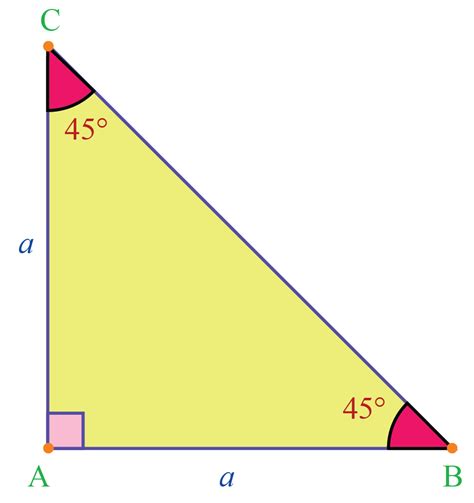 Right Isosceles Triangle Examples Isosceles Triangle Theorem Proof