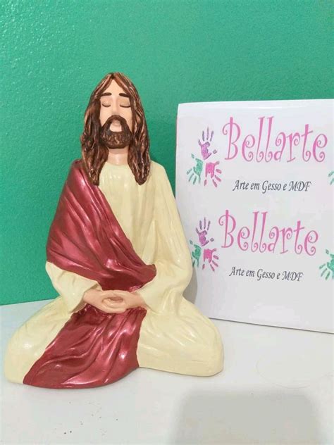 Jesus Meditando Loja Bellarte Poa Elo7 Produtos Especiais