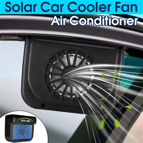 Fans And Kits Solar Power Car Window Windshield Fan Cooler Radiatoreasy