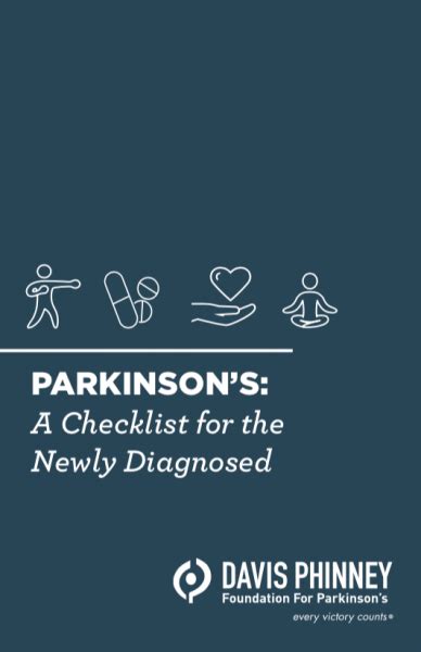 Parkinsons Newly Diagnosed Checklist Davis Phinney Foundation