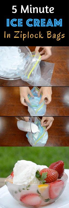 Super Easy Ice Cream In Ziplock Bags Skip The Store Bough Ice Cream And Make This Easy Ice