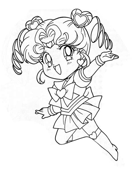 Sailor Chibi Chibi Sailor Moon Coloring Pages Chibi Coloring Pages