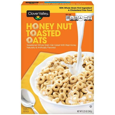 A Product Of Clover Valley Honey Nut Toasted Oats Cereal Pack Of 3